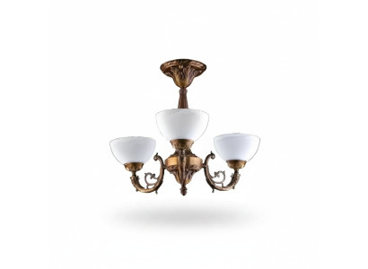Kronleuchter Deckenlampe Lüster Deckenleuchter Antique Lampe Glas Gold