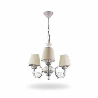 Kronleuchter Deckenleuchter Lüster Deckenlampe Lampen Zink Weiß Art