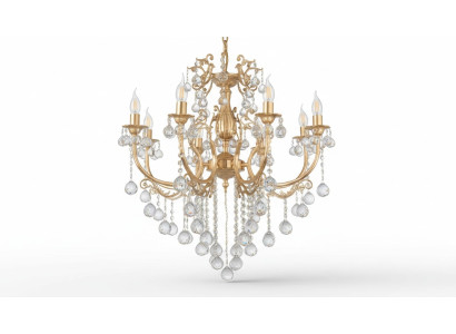  Kronleuchter Kristall Luxus Deckenleuchter Lüster Deckenlampe Gold Lampe