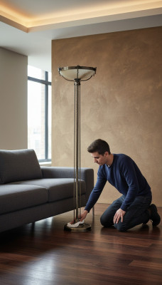 Stehlampe Standlampe Stand Luxus Leuchten Lampen Lampe Glas Stehleuchte
