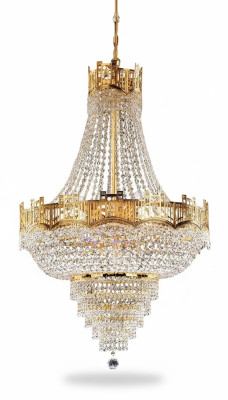 Kronleuchter Deckenleuchter Luxus Deckenlampe Lüster Kristall Gold Lampe