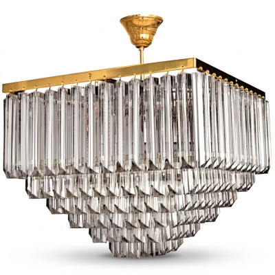 Deckenleuchter Luxus Gold Kronleuchter Deckenlampe Lüster Kristall Leuchte