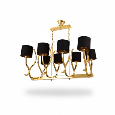 Kronleuchter Deckenleuchter xxl Leuchte Gold Deckenlampe Lüster Metall