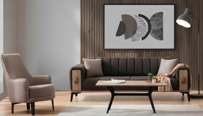 Edle Sofagarnitur Moderne Couchen Dreisitzer Sessel Sofas Luxus Möbel