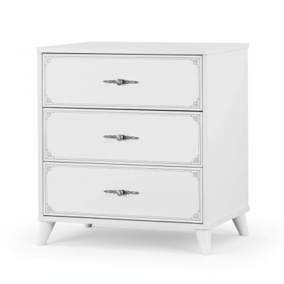 Sideboard Kommode Schrank Holz Kommoden Schlafzimmer Design Weiß Luxus