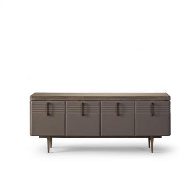 Sideboard Anrichte Holzschrank Kommode Schrank Holz Grau Wohnzimmer