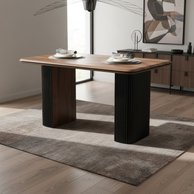 Holztisch Esszimmertisch Esstisch 140 cm Tisch Holz Braun Esszimmer
