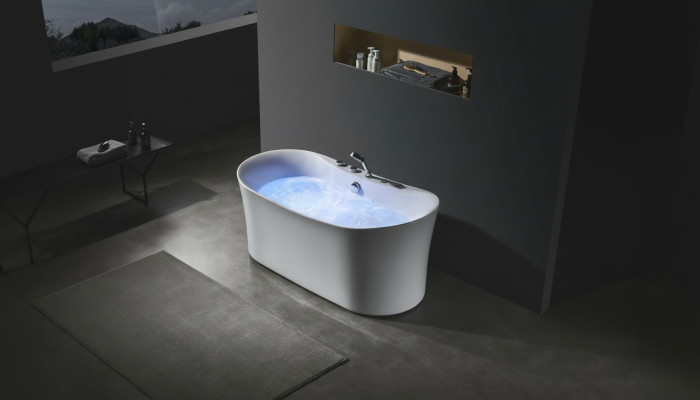 Acryl Whirlwanne Indoor Whirlpool Badewanne Home Spa Weiß
