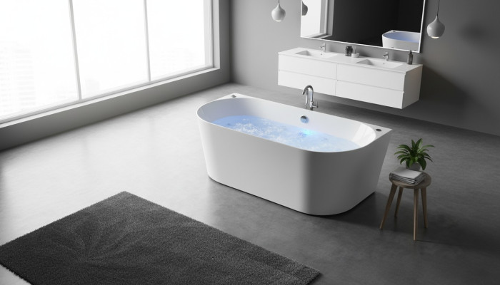 Relax Wanne Home Spa Indoor Badewanne Whirlwanne Weiß 