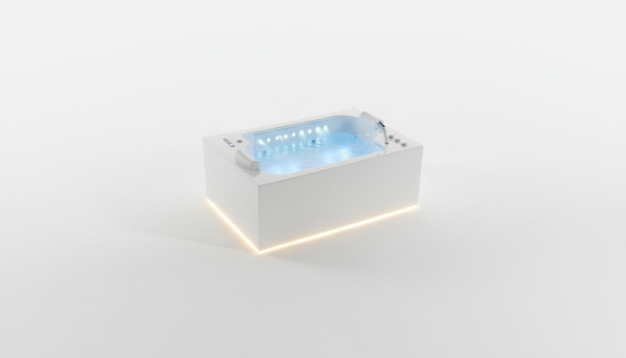 Badewanne Wanne Indoor Whirlpool Badewanne Spa Wanne LED 180x120