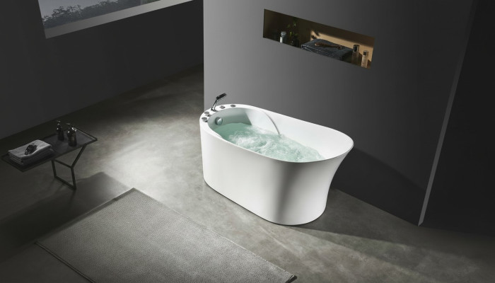 Whirlpool Oval Wanne Home Spa Indoor Badewanne Whirlwanne