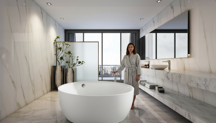 Runder Badewanne Standbadewanne Badezimmer Wanne Freistehende Weiß