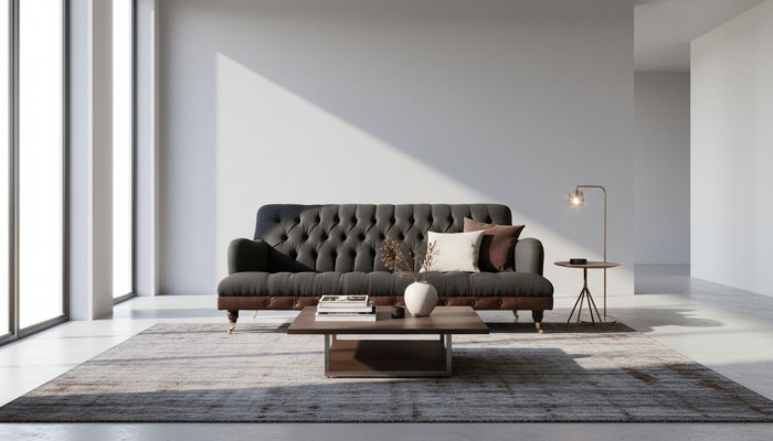 Dreisitzer Luxus Couch Polster Modern Sitz Sofas Zimmer Möbel Stoff Neu