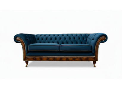 Design Dreisitzer Couch Polster Sofa Chesterfield Zimmer Möbel Sitz