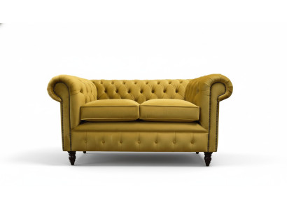Sofa Polster Sofas Neu Sofa 2 Sitzer Design Chesterfield Stoff Couch