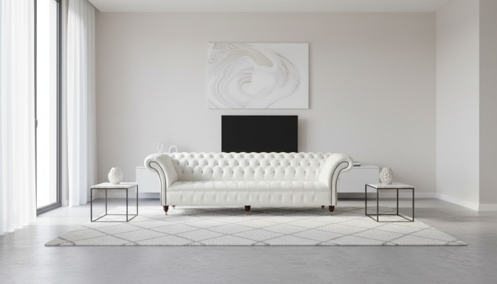 Chesterfield 4 Sitzer Wohnzimmer Englisches Design Couchen Sofa Möbel Neu