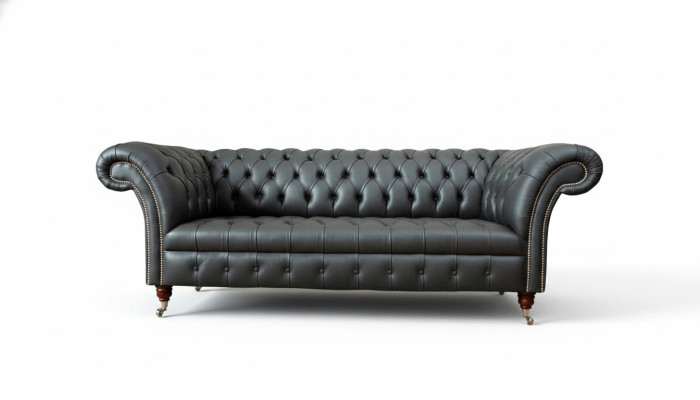 Chesterfield Design Luxus Polster Sofa Couch Sitz Leder Neu Sofa Neu