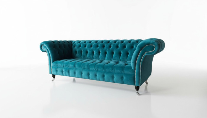 Sofa Dreisitzer Polster 3 Sitzer Sofas Design Luxus Möbel Textil Neu