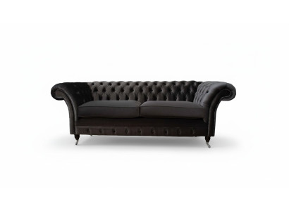 Sofa 3 Sitzer Wohnzimmer Luxus Polster Designer Möbel Chesterfield Neu