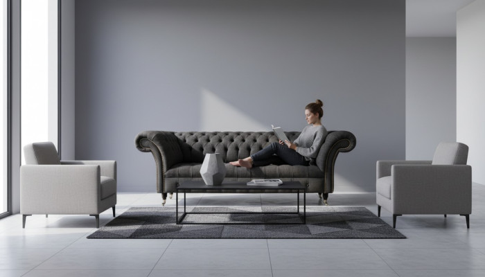 Viersitzer Couch Sofa Polster Couchen Wohnzimmer Sofas 4 Sitzer 