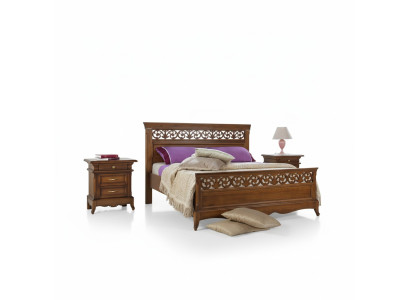 Bett 2x Nachttische 3 tlg. Schlafzimmer Set Design Modern Luxus Betten