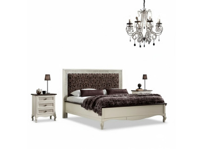 Design Schlafzimmer 3tlg. Bett 2x Nachttisch Luxus Betten Set Möbel Neu