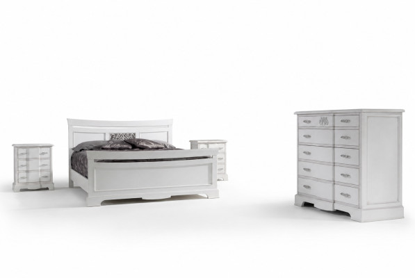 Bett 2x Nachttische 4tlg Schlafzimmer Set Modern Luxus Schlafzimmer Neu