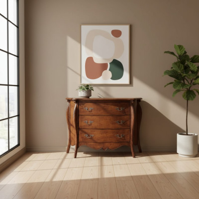 Kommode Braun Italienische Stil Holz Möbel Klassische Möbel Design Neu