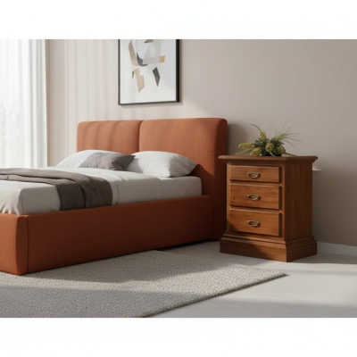 Nachttisch Design Tisch Möbel Holz Schlafzimmer Beistelltisch Braun Neu