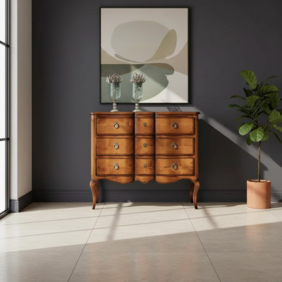 Kommode Braun Luxus Schrank Design Stil Klassische Schlafzimmer Neu