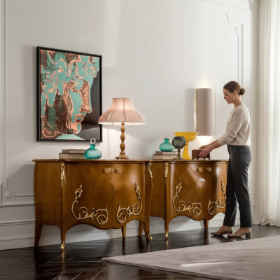 Sideboard Holzschrank Kommode Schränke Möbel Italienische Einrichtung