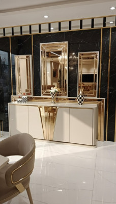 Luxuriöser Modern Kommode mit 3x Spiegel Exklusives Design und Hochwertige