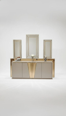 Luxuriöser Modern Kommode mit 3x Spiegel Exklusives Design und Hochwertige