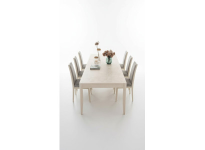 Stuhl Gruppe Garnitur Tisch 6x Stühle Esszimmer Design Holz Essgruppe 7tlg