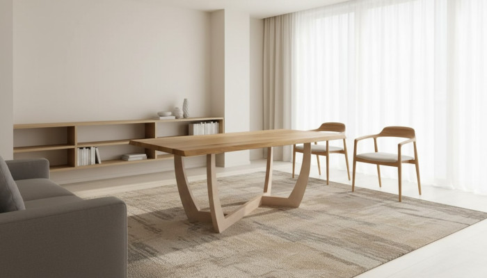 Esszimmer Esstisch 180cm Holz Küchentisch Tisch 90x180 braun modern