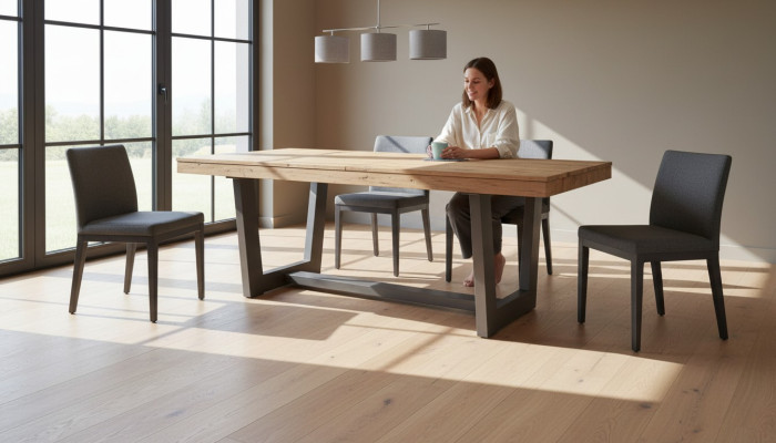 Esstisch Holztisch Ausziehbar Esstische Tisch 160/240 x 90 x 78 cm Stil Modern