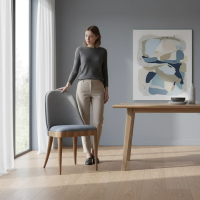 Stuhl Esszimmerstühle Modern Küchenstuhl Wohnzimmer neu blau