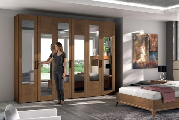Schlafzimmer Kleiderschrank Material Holz Schrank Stil Modern neu