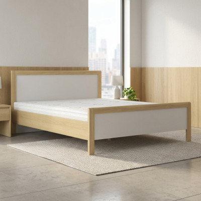 Modernes Weißes Doppelbett Schlafzimmer Betten Hochwertiges Holzgestell