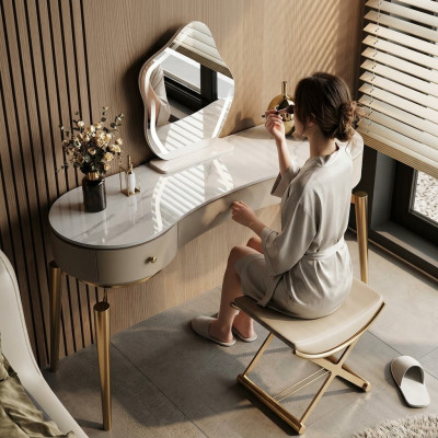 Moderner Schminktisch Schlafzimmer Möbel Frisierkommode 3x Schubladen
