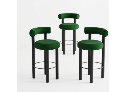 Grüner Moderner Barstuhl Designer Loungesessel Stilvoller Einsitzer