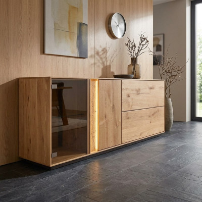 Holz TV-Ständer Wohnzimmer Sideboard RTV-Lowboard TV-Schrank Möbel Neu