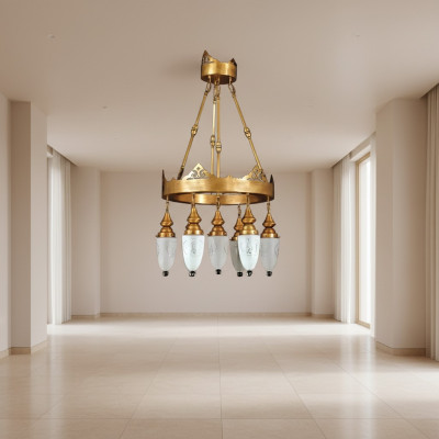 Hängeleuchte Kronleuchter Lampe Kristalllampe Deckenleuchte Lampen 60x125
