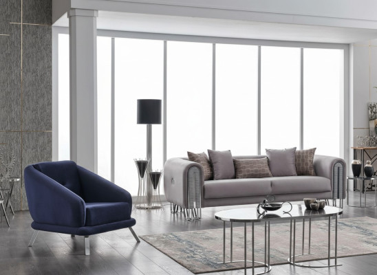 Design Möbel Wohnzimmer Set Sofagarnitur 3+1 Möbelset Couch Polster Garnitur