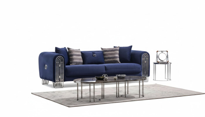 Wohnzimmer Sofa 3 Sitzer Modern Design Polster Textil Möbel Luxus Sofa
