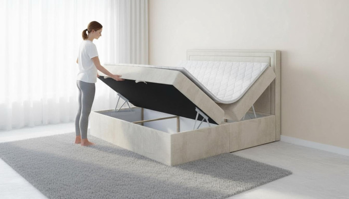 Modernes Bett Polster Design Luxus Doppel Möbel Schlafzimmer Boxspringbett Möbel