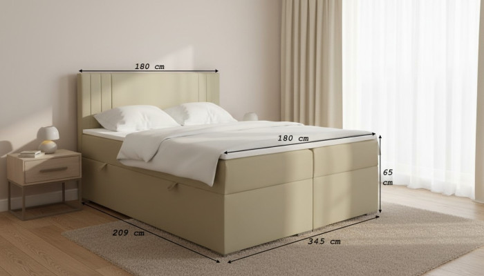 Doppelbett Polster Schlafzimmer Bett Modern Möbel Polsterbett Boxspringbett