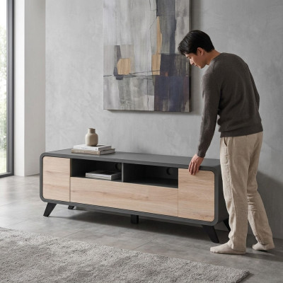 TV-Ständer Holzmöbel Luxus Wohnzimmer Wohnwand Sideboard Design Modern