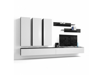 Designer Einrichtung Luxus Wohnwand TV Ständer Sideboard Regale Wohnzimmermöbel