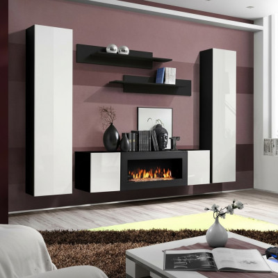 Wohnzimmermöbel Komplett Wohnwand Sideboard Wandregale Luxus Einrichtung